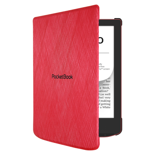 PocketBook Verse - Bright Blue met rood hoesje