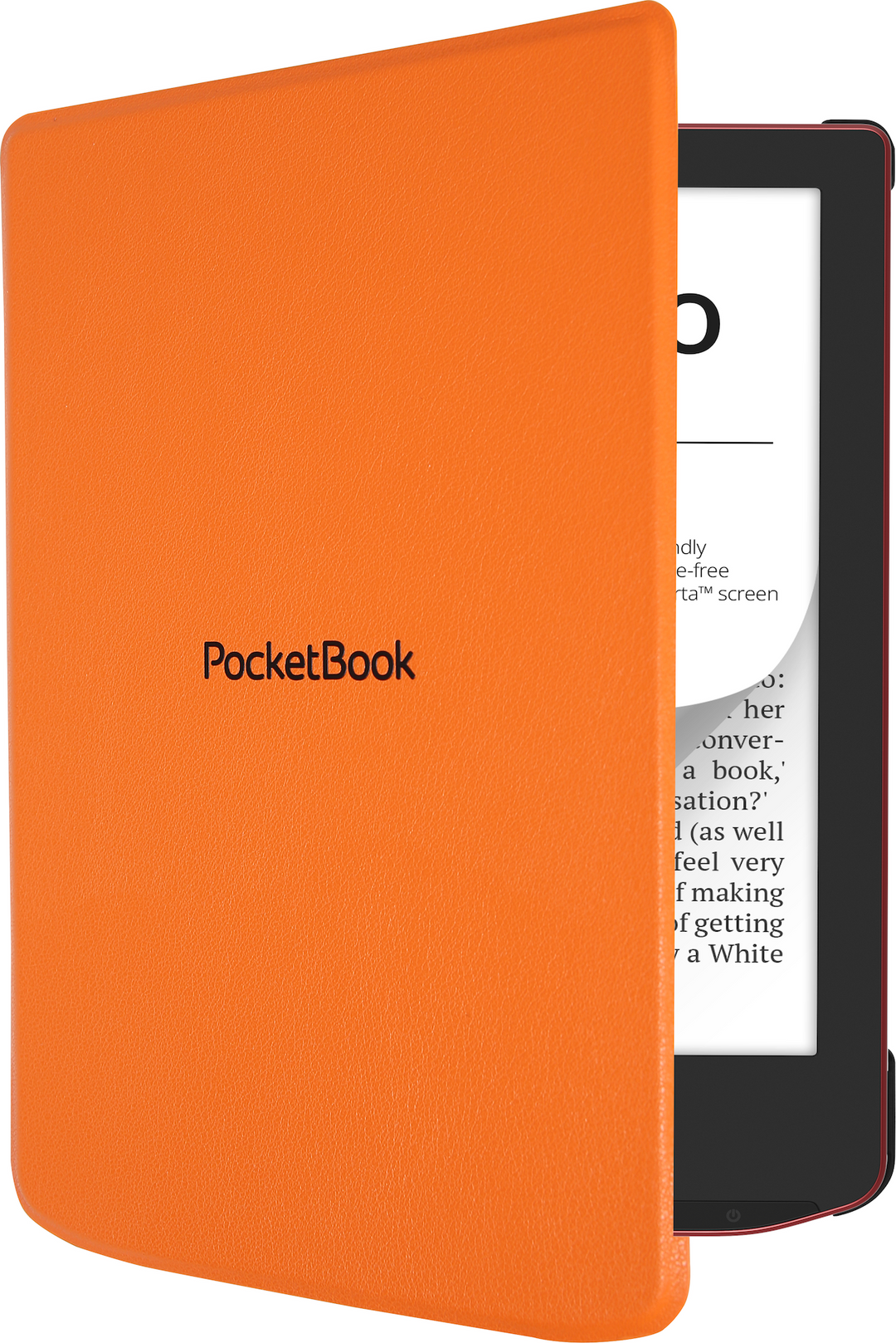 PocketBook Verse - Mist Grey met oranje hoesje