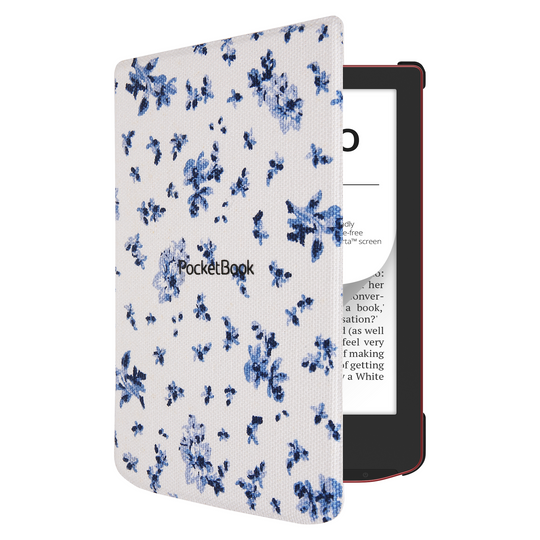 PocketBook Verse - Bright Blue met bloemen hoesje