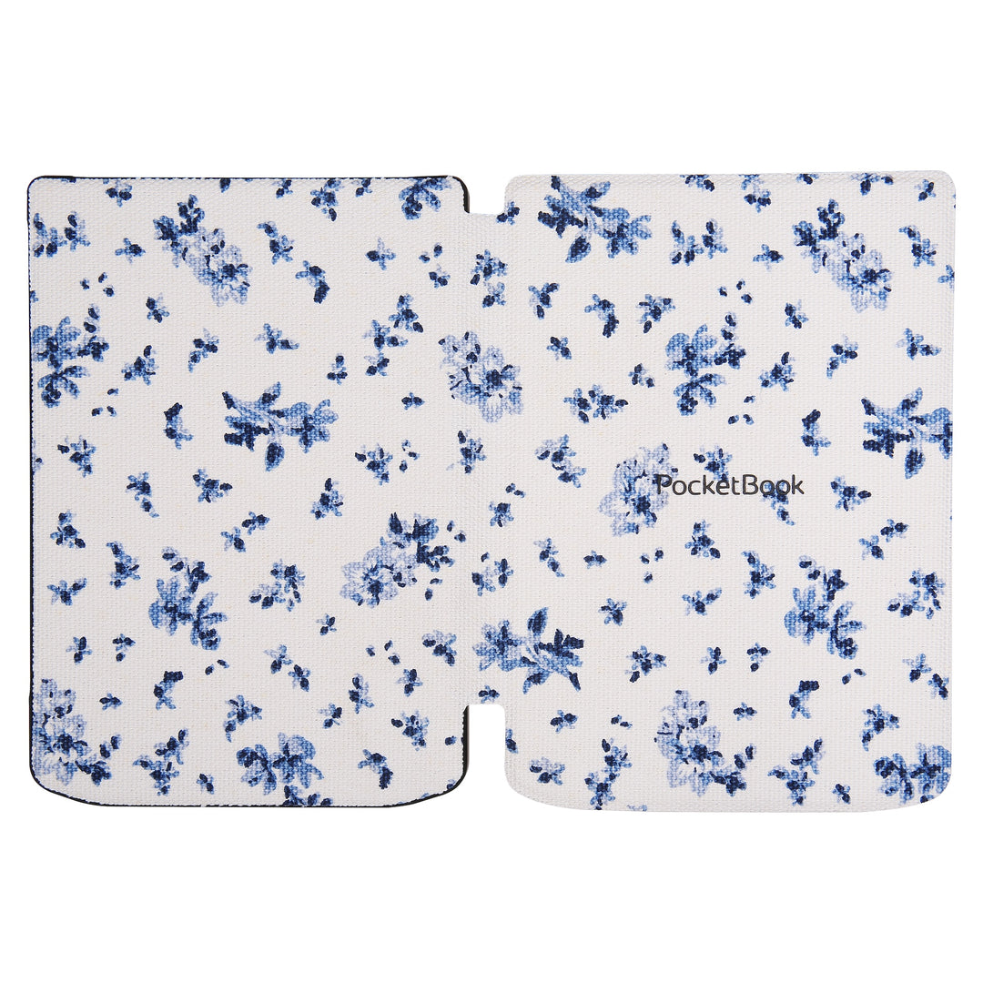 PocketBook Verse - Bright Blue met bloemen hoesje