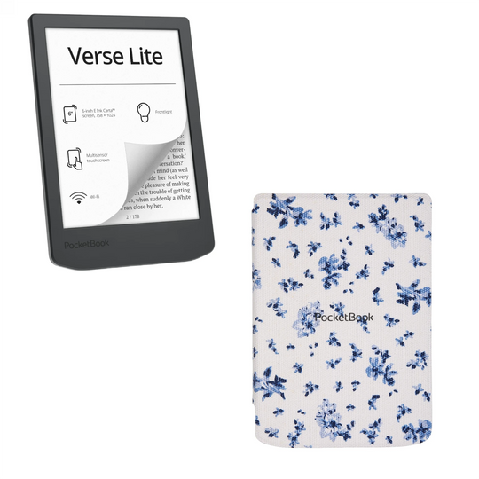 PocketBook Verse Lite met bloemen hoesje