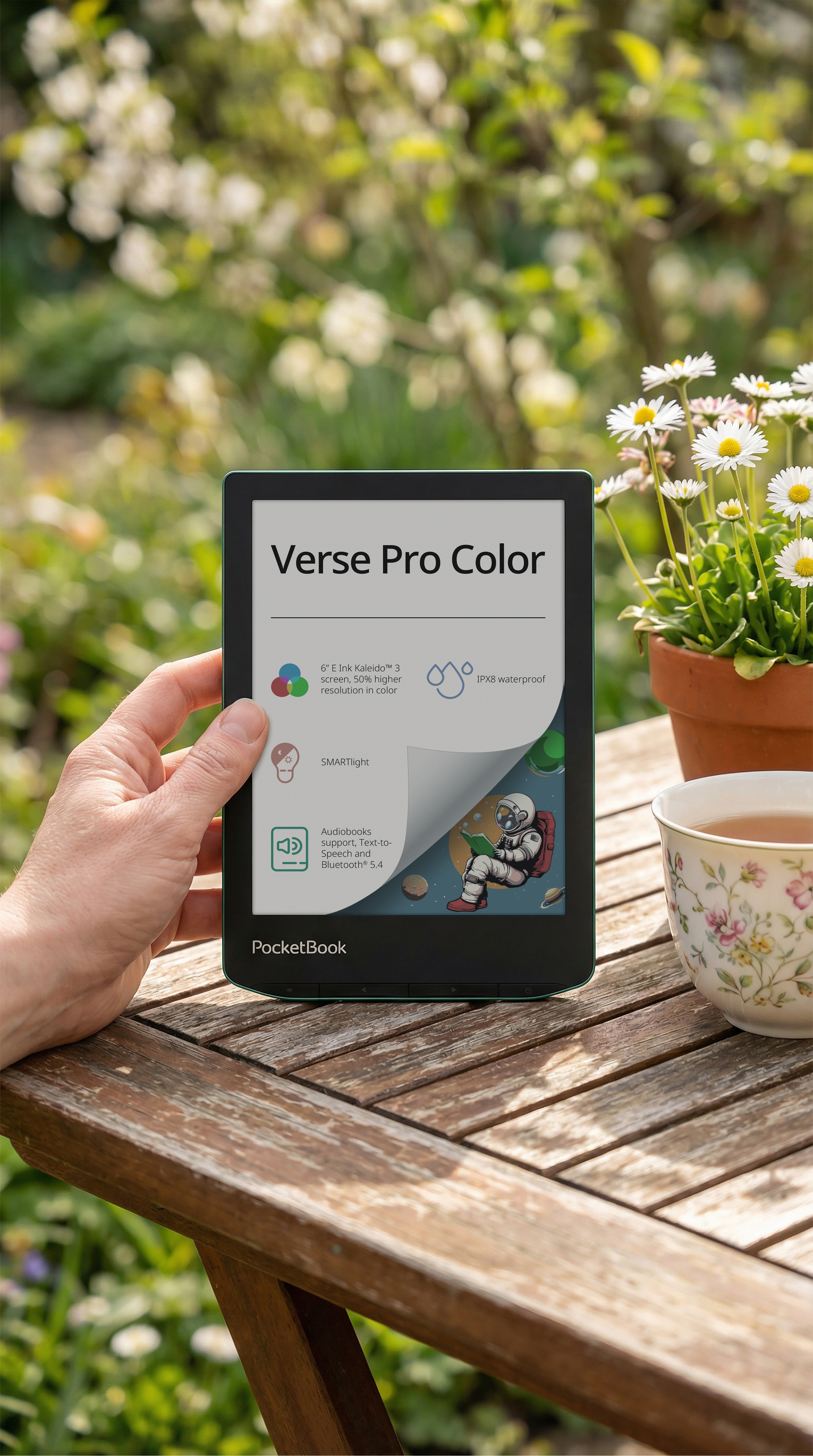PocketBook Verse Pro Color 本体 PocketBook Verse Pro Color - compacte kleuren-e-reader, waterdicht