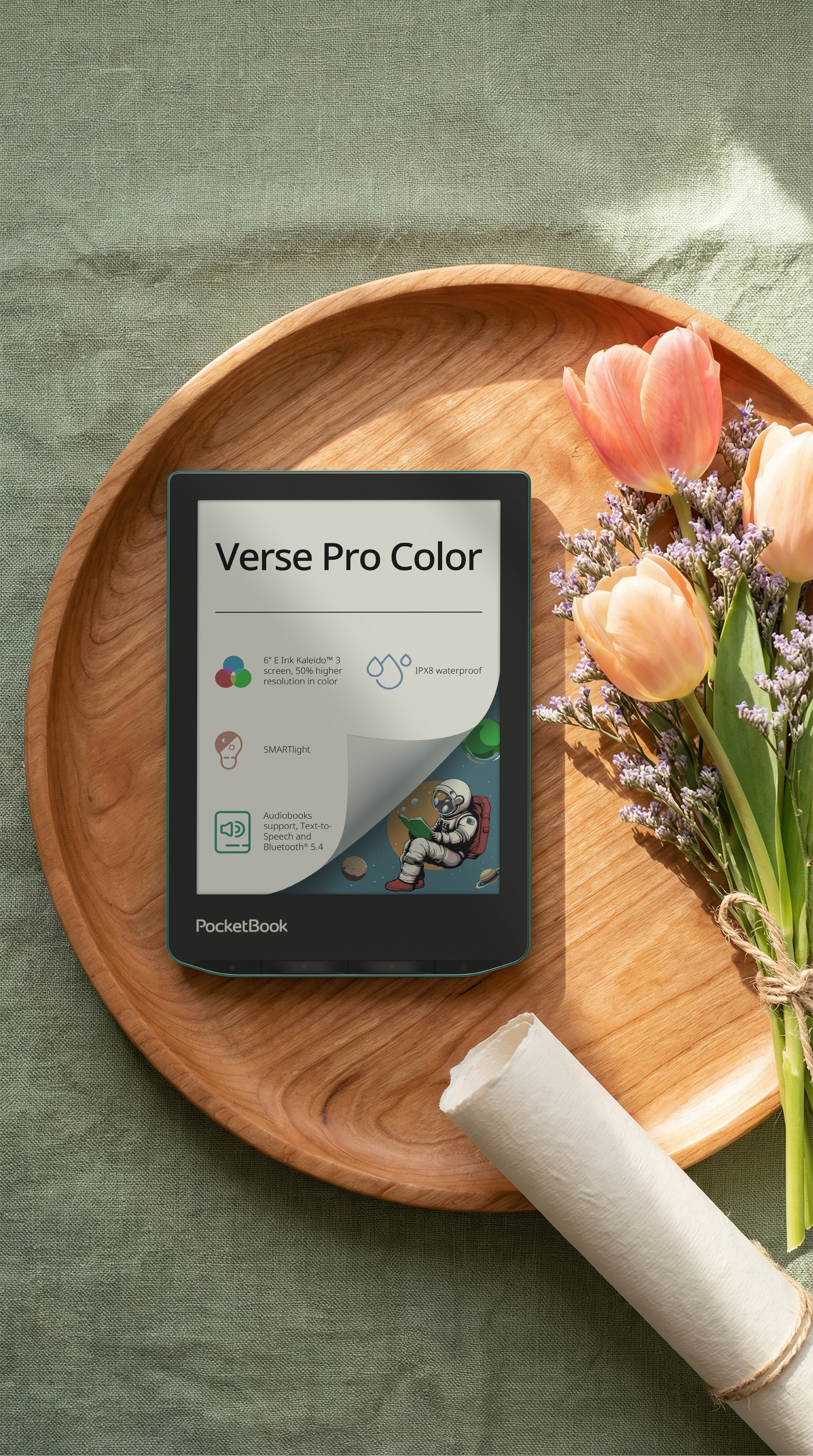 PocketBook Verse Pro Color - compacte kleuren-e-reader, waterdicht
